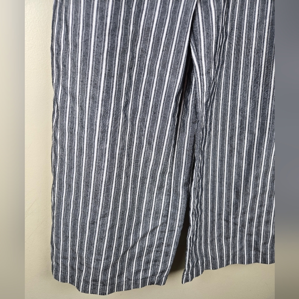 ZARA COLLECTION STRIPED CULOTTE JUMPSUIT NAUTICAL HALTERNECK Size M - Picture 6 of 8